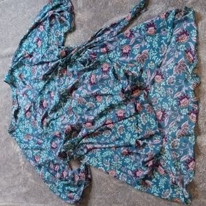 Torrid Georgette Wrap Tunic Blouse